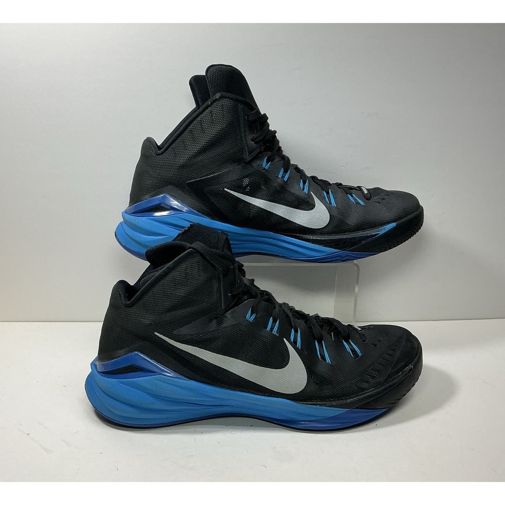 Nike Hyperdunk 2014 Black Blue Basketball Shoes 653640-004 Men's Size‎ 11.5